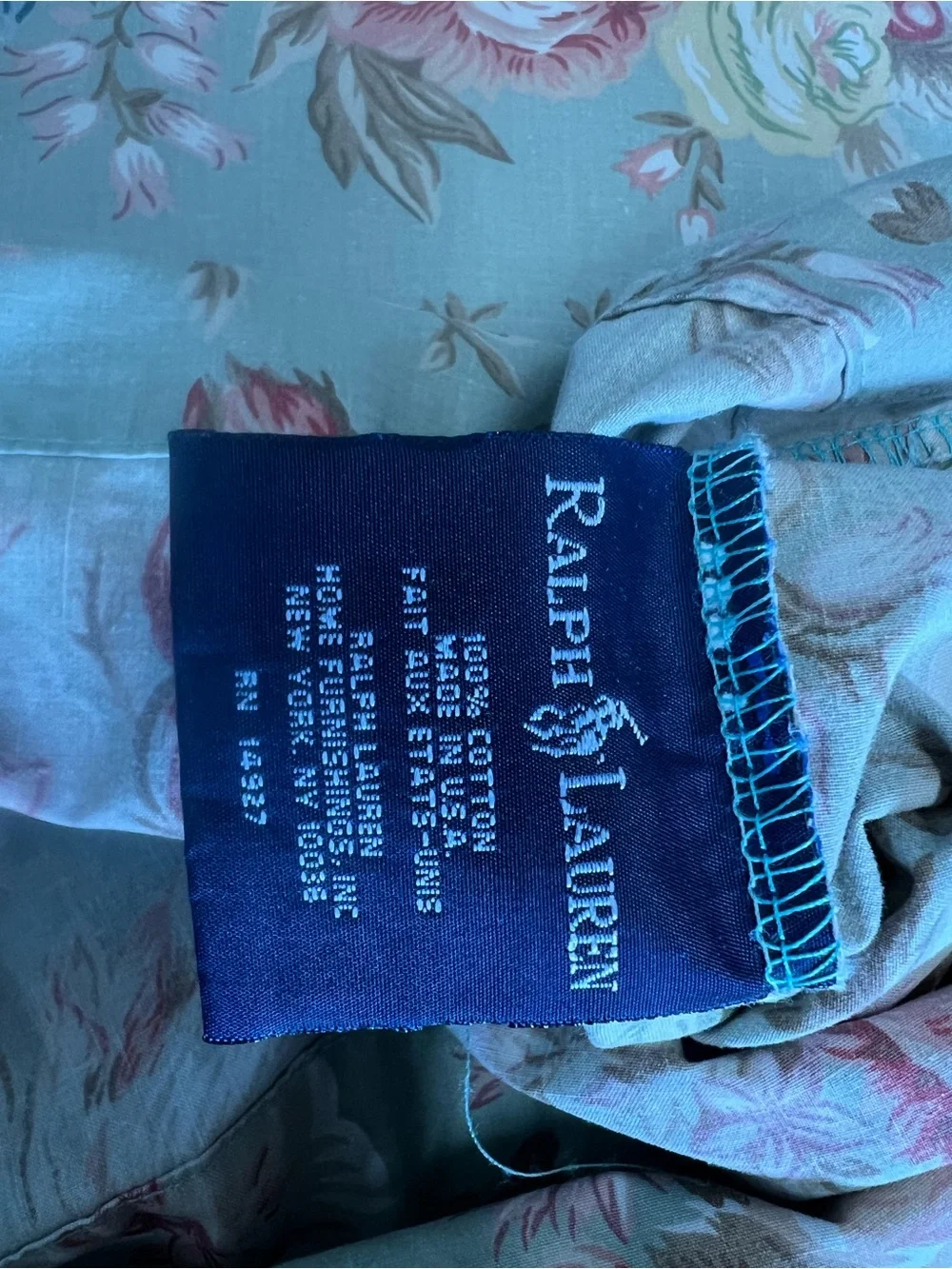 Vintage Ralph Lauren Charlotte pillow case slip cottage core grandma core